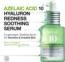Load image into Gallery viewer, Anua Azelaic Acid 10 Hyaluron Redness Soothing Serum