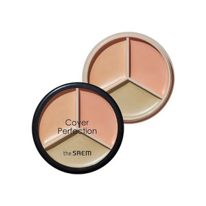 The Saem Cover Perfection Triple Pot Concealer - Correct Beige